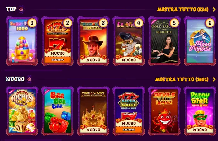 Duospin Casino giochi